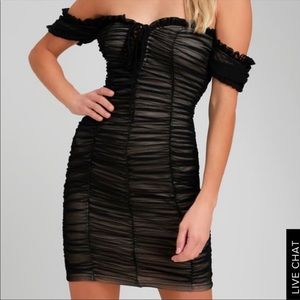 Lulu’s Ruched Bodycon Dress Size L